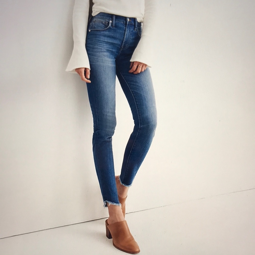 Madewell 10”High-Rise Skinny Jeans- Tulip Hem -28